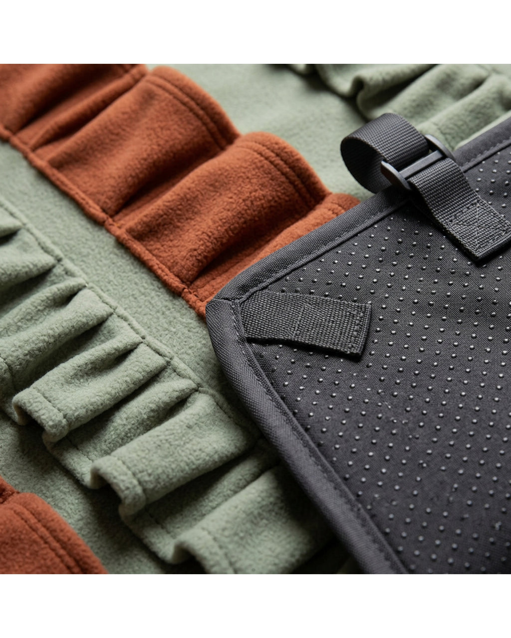 Gdbfx Fleece Treat-Pocket Activity Mat 70 x 50 cm Sage Rust - Detail view