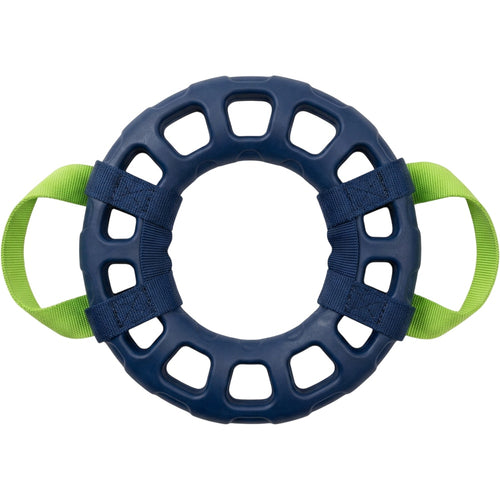 Gdbfx Lattice TPR Tug Ring with Two Webbing Handles Navy Lime - Product view