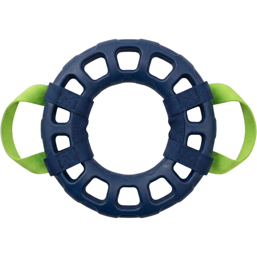 Gdbfx Lattice TPR Tug Ring with Two Webbing Handles Navy Lime